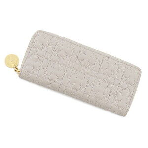 Christian Dior Clover Cannage Diorstar Voyageur Slim Wallet Lambskin Christian